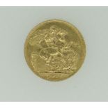 GEORGE V GOLD SOVEREIGN DATED 1911, 8.0 GRAMS.