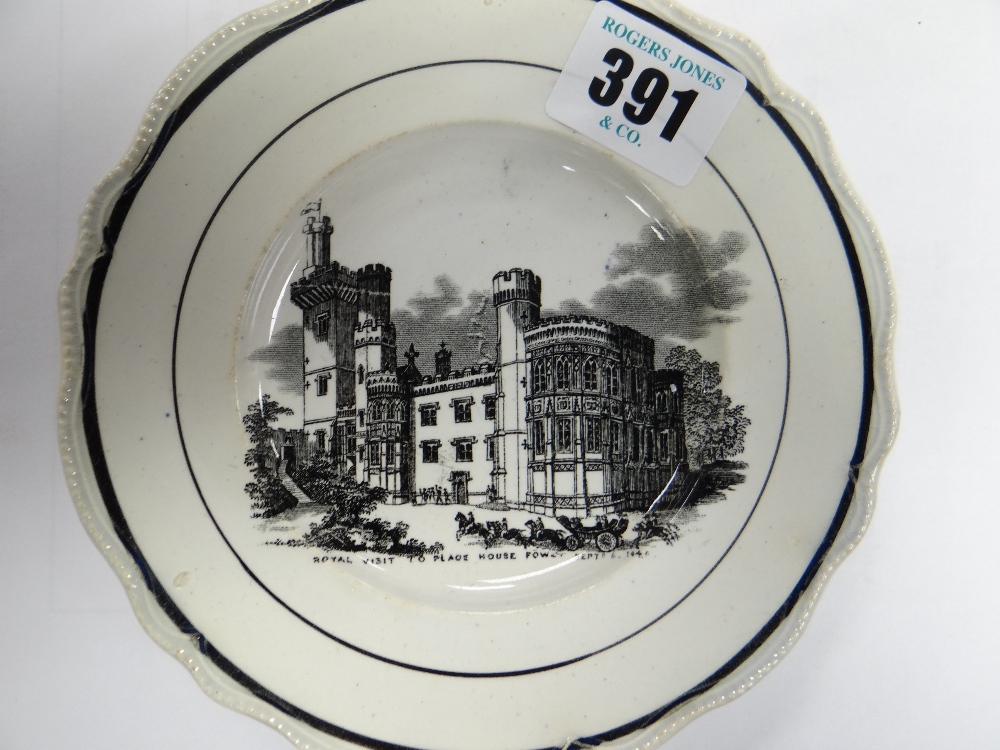 WELSH DISHES including four Cambrian Pottery printed nursery plates, one of Winchester Cathedral, - Image 4 of 8