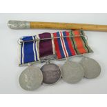 WORLD WAR II MEDAL GROUP OF FOUR to Joe Cutler Royal Welsh Fusiliers, including Army Long Service