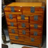 MODERN KOREAN STYLE MEDICINE CABINET having thirteen fitted drawers