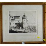 ALLAN MCNAB (B.1901) etching No. 20/40 - view of North African town, signed and dated 1927, 31 x