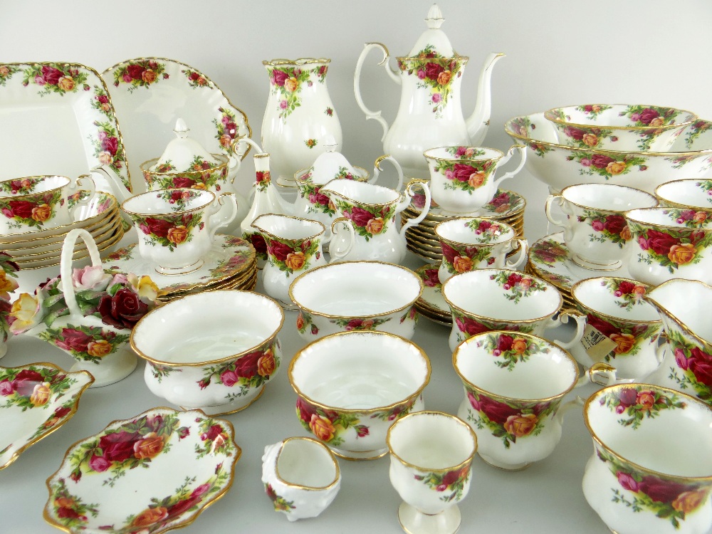 ASSORTED ROYAL ALBERT 'OLD COUNTRY ROSES' CHINA, mostly teawares