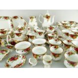 ASSORTED ROYAL ALBERT 'OLD COUNTRY ROSES' CHINA, mostly teawares