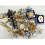 ASSORTED COSTUME & DRESS JEWELLERY to include Conway Stewart 'Duro' 14ct fountain pen, Ritepoint