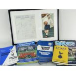 TOTTENHAM HOTSPUR / SPURS MEMORABILIA include a framed autograph sheet on Caswell Bay Hotel paper of