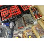 ASSORTED WAR GAMES LED ALLOY FIGURES & BOXED MOVIE FIGURINES