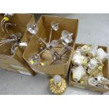 PARCEL OF MODERN LIGHTING, CEILING & TABLE