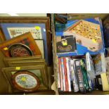 ASSORTED DECORATIVE PICTURES, DVDs & GAMES