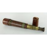 BRASS CASED FOUR-DRAW 2 1/4 INCH TELESCOPE 'The Target' by Aitchison & Co., London Condition report: