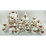 ROYAL ALBERT 'OLD COUNTRY ROSES' ASSORTED TEAWARES for six and ten place settings including tea