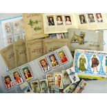 CIGARETTE CARDS & BROOKE BOND TEA CARDS, binder containing British Costume, History of Army uniforms