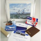 CONCORDE MEMORABILIA including die cast model, limited edition desk stand 'Queen of the Skies' 973/
