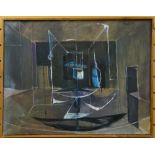 JOHN HART (1921 - 1996) oil on canvas - interior, signed and dated '52, 71 x 91cms