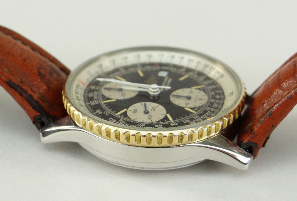BREITLING NAVITIMER FIGHTERS EDITION STAINLESS STEEL CHRONOGRAPH WRISTWATCH, numbered to reverse ' - Image 3 of 7