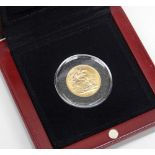 GEORGE V GOLD SOVEREIGN DATED 1925 IN PRESENTATION BOX with certificate of Authenticity and