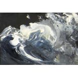 MAGGI HAMBLING (B.1945) oil on board - 'Wave Crest No.1' 2012, signed verso and dated 2012, 9 x