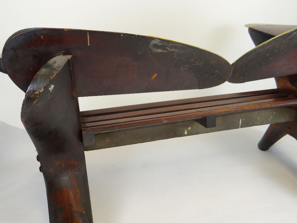 RARE EARLY TWENTIETH CENTURY TWO-SEATER CHAIR CONSTRUCTED FROM ROLLS ROYCE PROPELLERS originally - Image 5 of 6