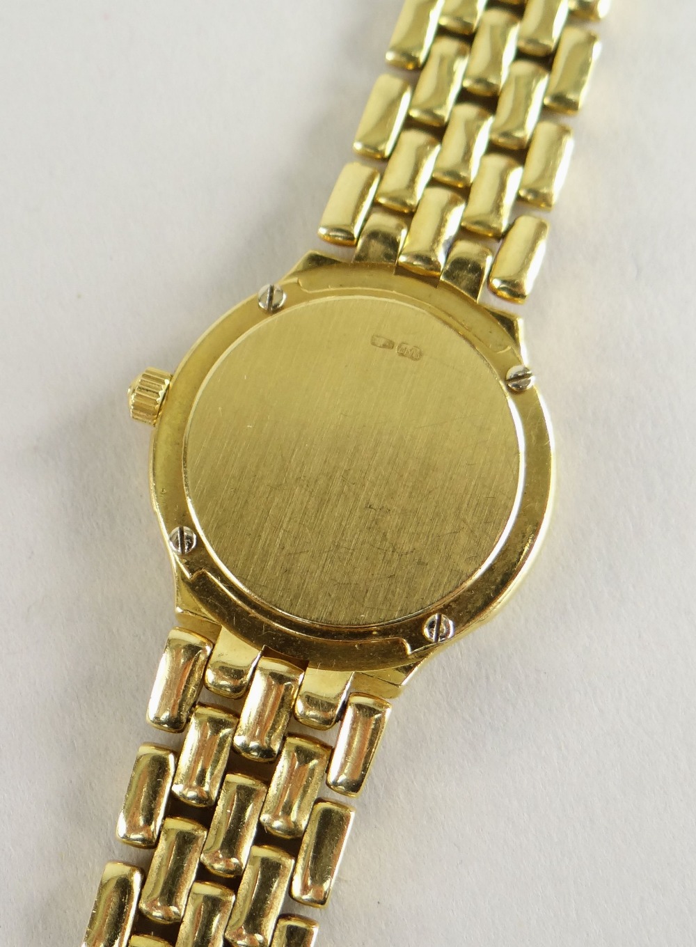 OMEGA 18CT (750) GOLD LADIES WRISTWATCH WITH 'BRICKWORK' BRACELET. 40.6 grams Condition Report: - Image 6 of 6