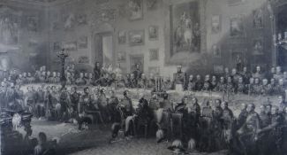 WILLIAM GREATBACH (1802 - 1885) AFTER WILLIAM SALTER engraving - The Waterloo Banquet at Apsley