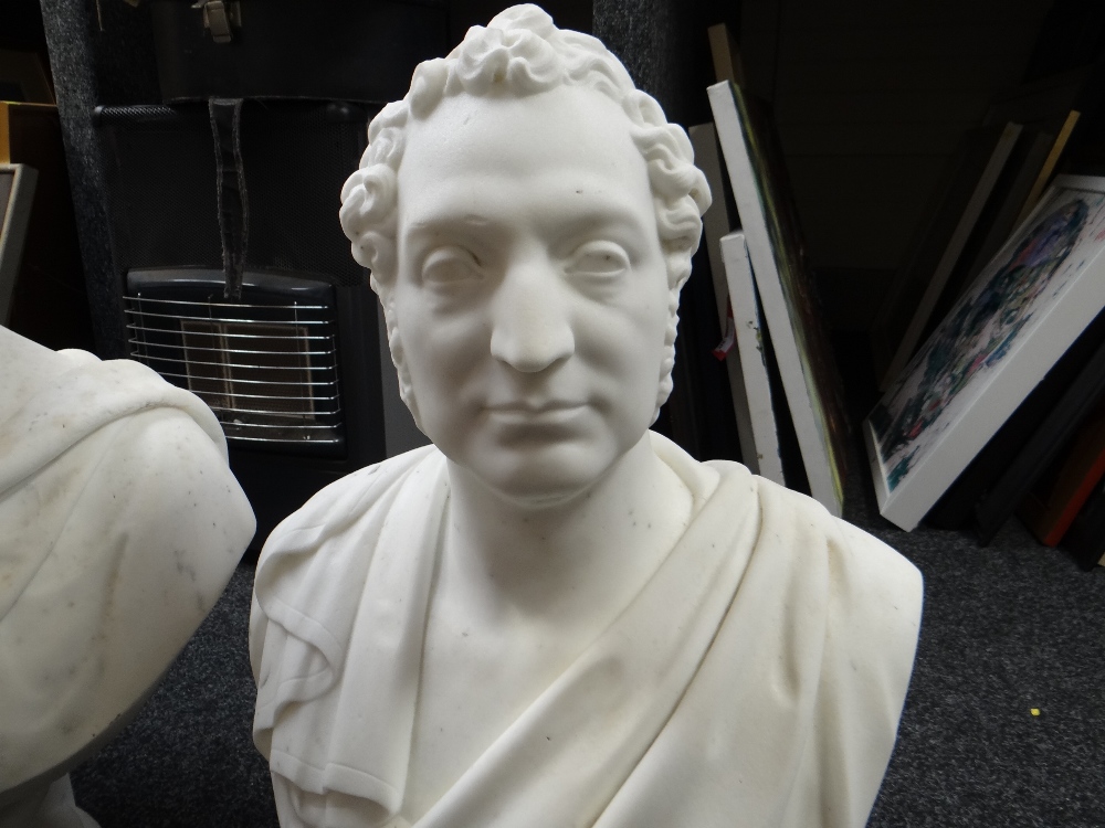 NINETEENTH CENTURY SCULPTOR marble bust - Sir Richard Hussey Vivian (1775-1842) in the classical - Image 4 of 13