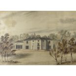 NINETEENTH CENTURY BRITISH SCHOOL watercolour - the Glynn Vivian country residence 'Marino',