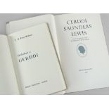 SAUNDERS LEWIS Gwasg Gregynog Press volume of 'Cerddi', together with a copy of T H Parry-Williams