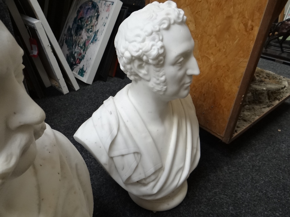 NINETEENTH CENTURY SCULPTOR marble bust - Sir Richard Hussey Vivian (1775-1842) in the classical - Image 7 of 13