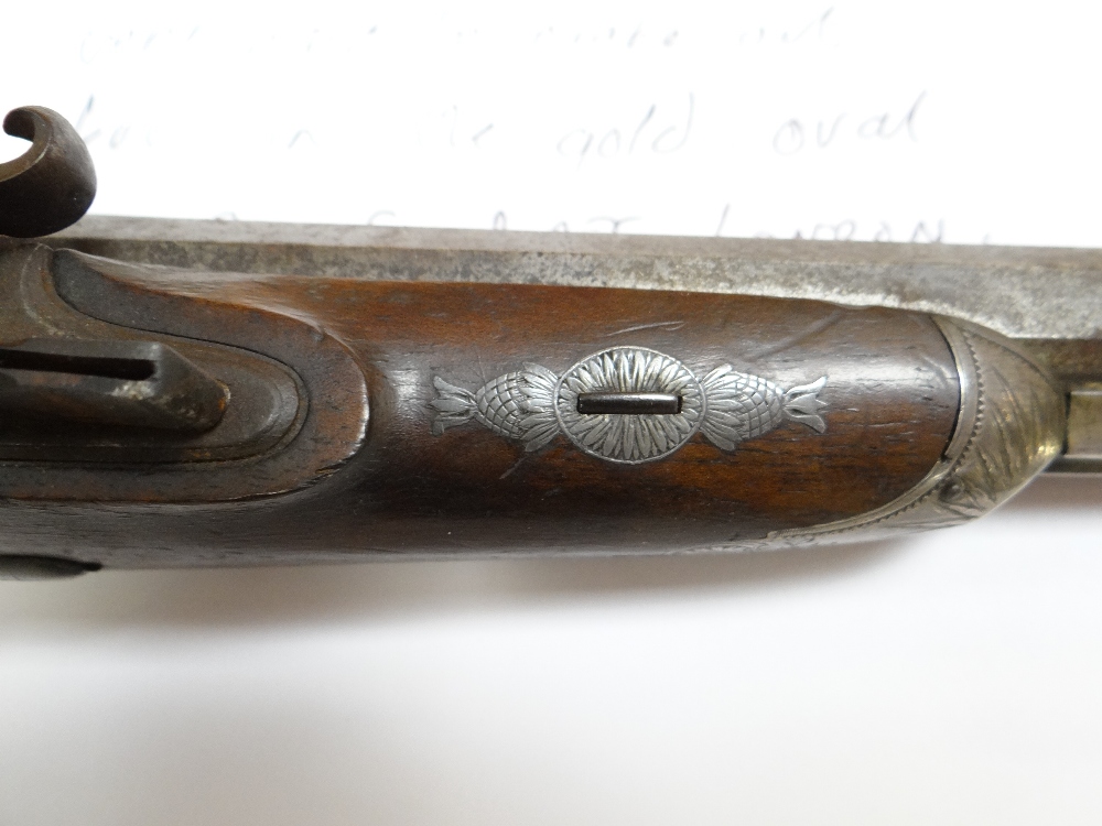 LATE 18TH / EARLY 19TH CENTURY FLINTLOCK PISTOL BY EDWARD BATE stamped maker's mark to yellow - Image 14 of 34