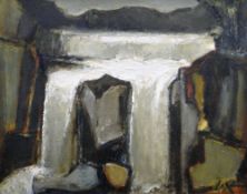 WILL ROBERTS oil on canvas - entitled verso 'The Waterfall', signed with initials, verso and dated