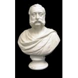 ROBERT CAUER (German, 1863 - 1947) marble sculpture - bust of Henry Hussey Vivian 1st Baron of