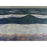 ARTHUR CHARLTON lithograph - waves, 42 x 57cms Provenance: from the Charlton family