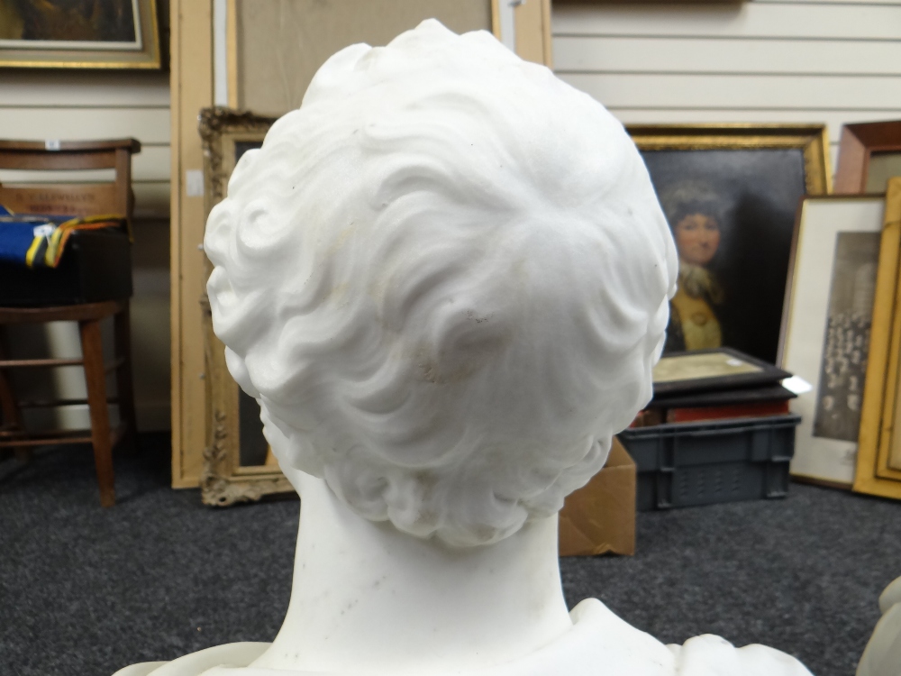 NINETEENTH CENTURY SCULPTOR marble bust - Sir Richard Hussey Vivian (1775-1842) in the classical - Image 8 of 13