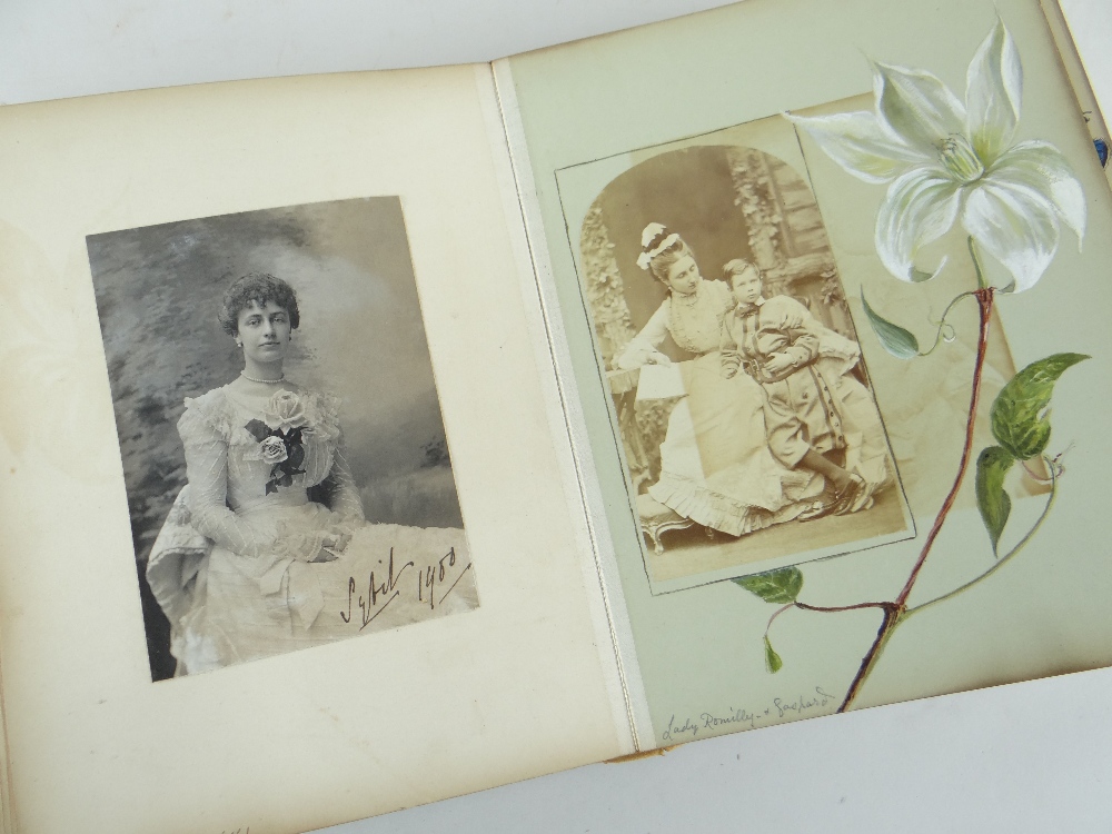 AVERIL VIVIAN'S SCRAPBOOK titled as such and containing watercolours, photographs of staff and other - Image 2 of 10