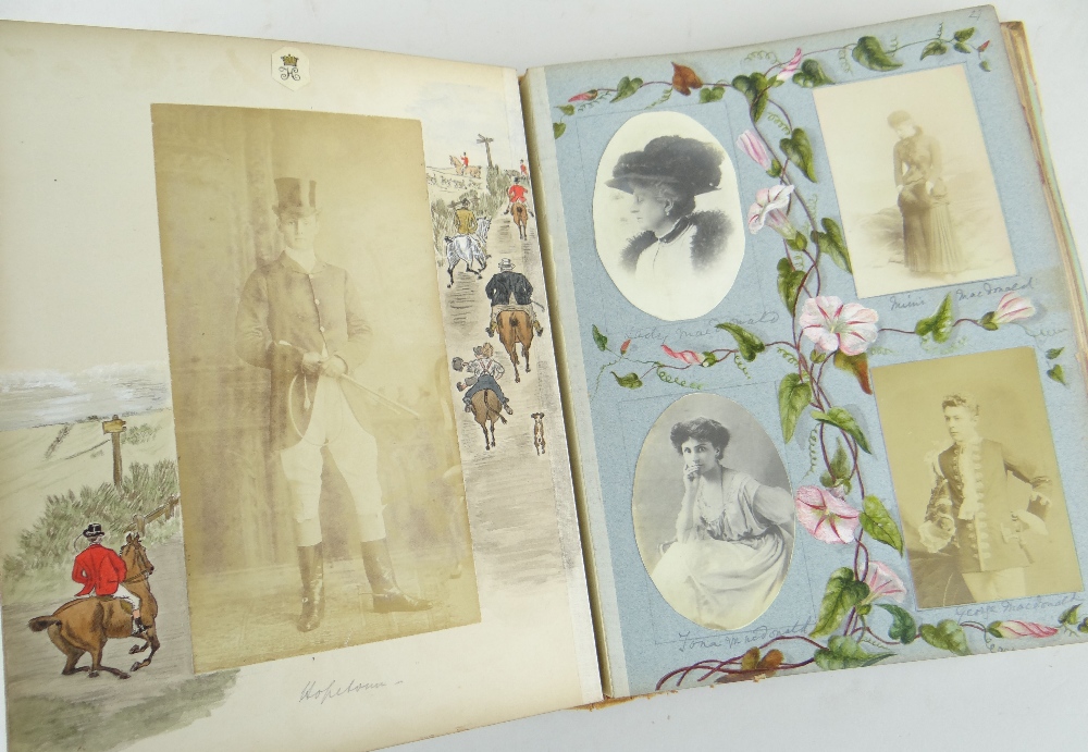 AVERIL VIVIAN'S SCRAPBOOK titled as such and containing watercolours, photographs of staff and other - Image 3 of 10