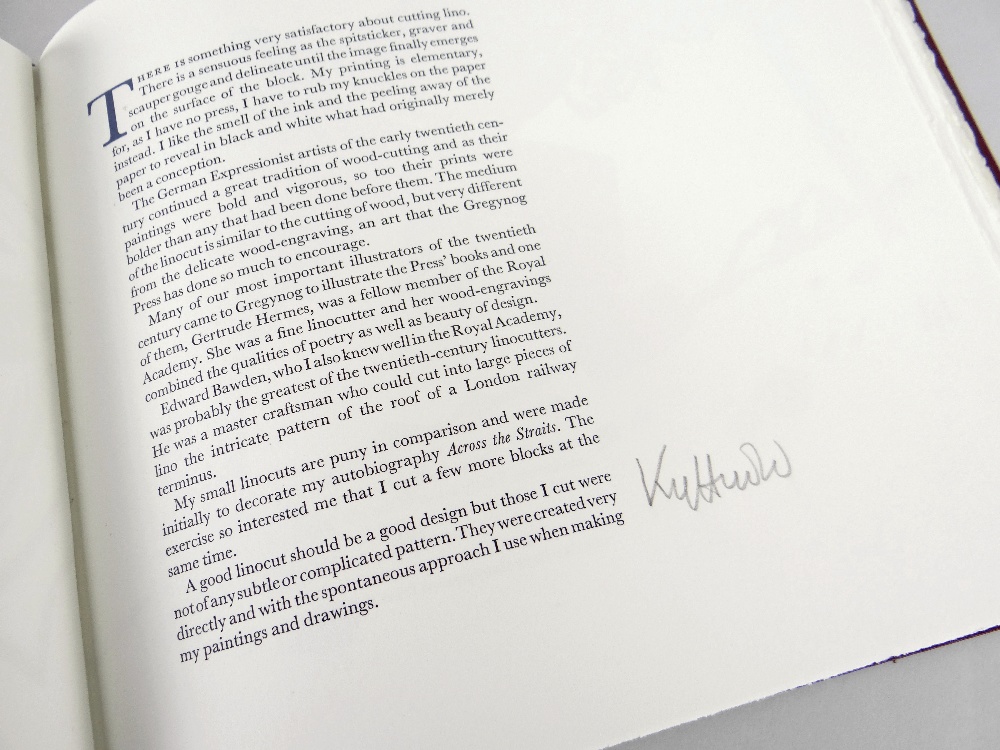 SIR KYFFIN WILLIAMS RA signed fully in pencil, limited edition (44/275) Gregynog Press 2002 volume