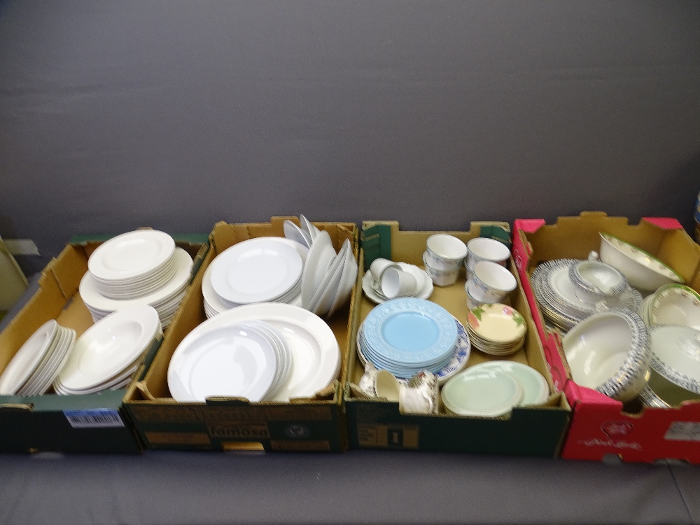 MIXED TEA & DINNERWARE, a good selection in four boxes including Alessi