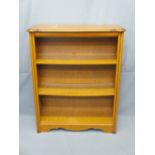 REPRODUCTION MAHOGANY EFFECT BOOKCASE by Silent Night, 107cms H, 86cms W, 32cms D