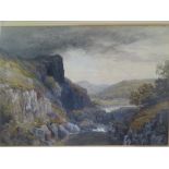 CHARLES PYNE watercolour - titled 'The Llydyr Valley', 37 x 53cms