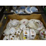 WEDGWOOD & CO COUNTRYSIDE TEA & DINNERWARE, Deco style Royal Malvern bone china and mid-century