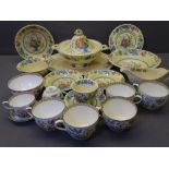 MASONS STRATHMORE, 15 pieces with a quantity of Indian Tree teaware