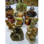 GOEBEL, HUMMEL, AYNSLEY ornamental figurines, Toby and character jugs