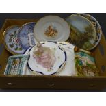 COALPORT LADY FIGURINE, decorative wall plates and dinnerware ETC