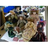 MODERN PORCELAIN HEAD COLLECTORS DOLLS, a quantity, original designs by Maryse Nicole produced by