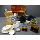 MIXED GROUP OF COLLECTABLES to include two atomic weights plaques, 'Birmingham laboratory