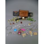 STERLING SILVER and other jewellery, vintage compacts ETC including Amber pendants, Betsey Johnson