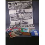 WWII GERMAN PROPAGANDA MAGAZINES, war related ephemera and one dozen war issue HB pencils, the