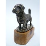 VINTAGE CAR MASCOT-SCOTTIE DOG sold by Aspreys, 7cms H, 10.5cms L.