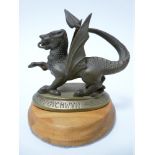 VINTAGE CAR MASCOT - WELSH DRAGON re-cast after Tom Nortons Ltd 1921/1924 (one of approx 150 sold
