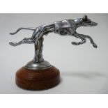 VINTAGE CAR MASCOT-GREYHOUND IN No 1 JACKET by DESMO, circa 1930s, marked Desmo Copyright, 8cms H,