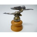 VINTAGE CAR MASCOT - SPIRIT OF WIND by A E Lejeune 9cms H, 17.5cms L.